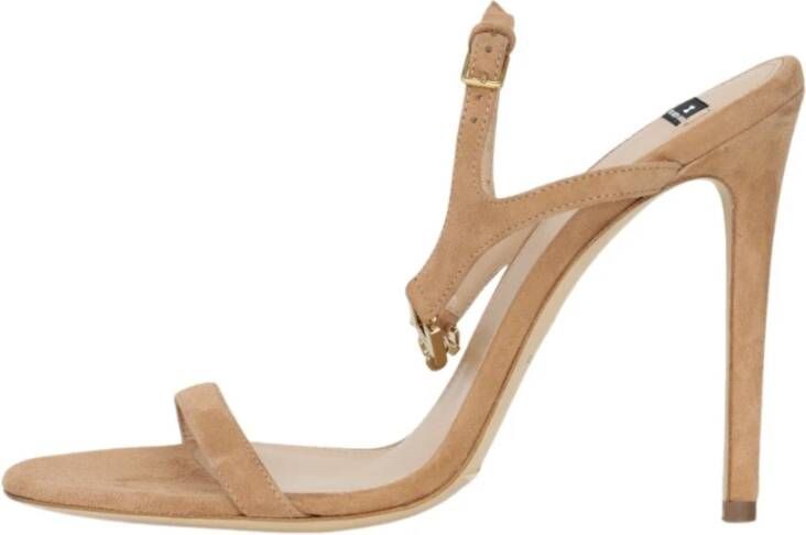 Elisabetta Franchi Sandalen met hoge hakken , Bruin, Dames