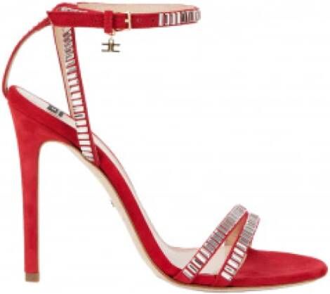 Elisabetta Franchi Sandalen met hoge hakken , Rood, Dames