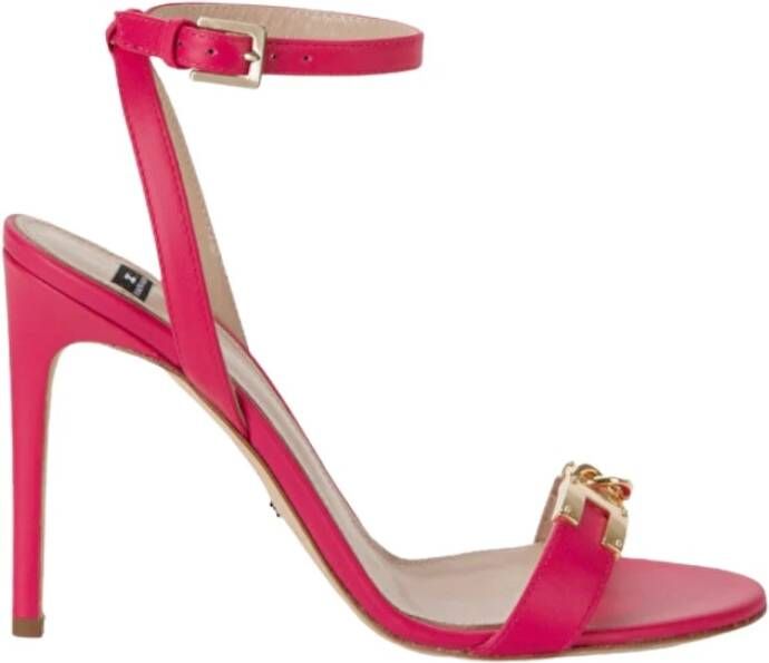 Elisabetta Franchi Sandalen met hoge hakken , Roze, Dames