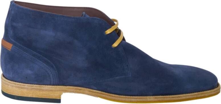 Floris van Bommel Kanten up schoenen , Blauw, Heren