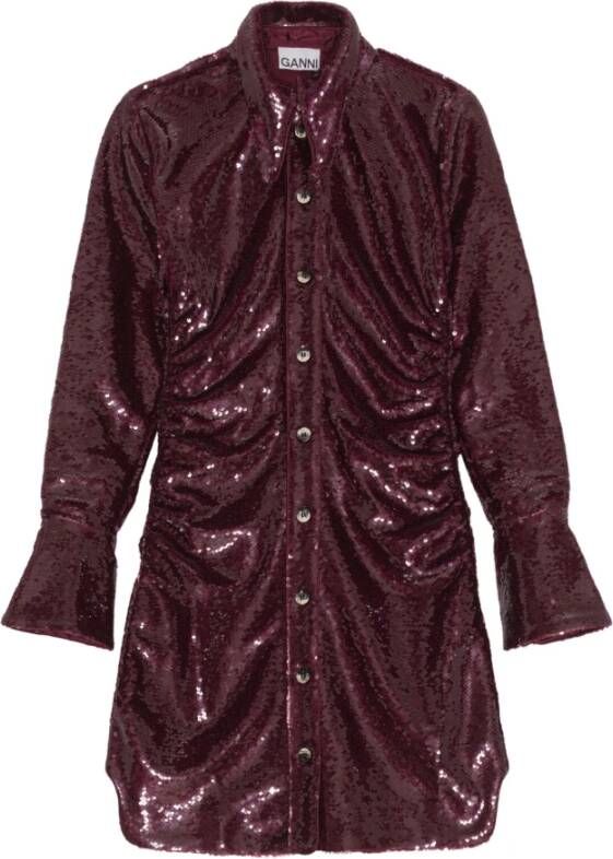Ganni Casual kleedjes Rood Dames