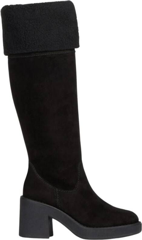 Geox D Adrya M B Boots , Zwart, Dames