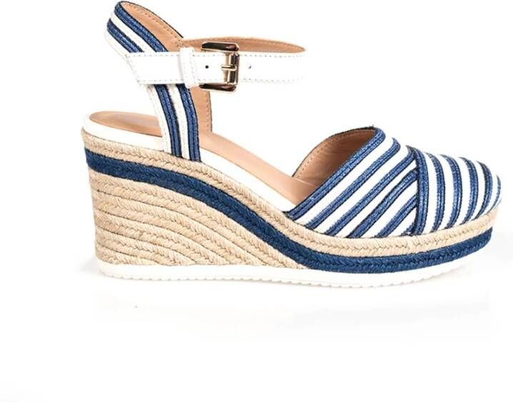 Geox Ponza en, Spadrilles , Blauw, Dames