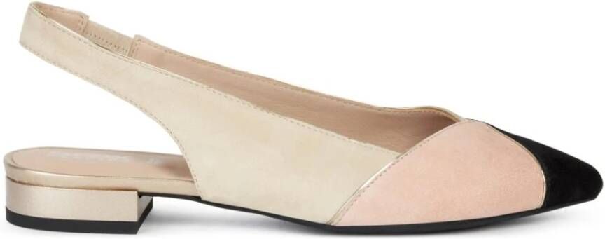 Geox Ballerina's Zwart Dames