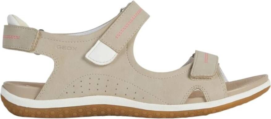Geox D Sandal Vega Taupe , Beige, Dames