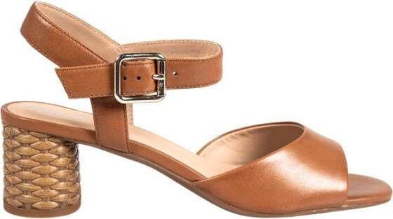Geox High Heels Sandals , Bruin, Dames