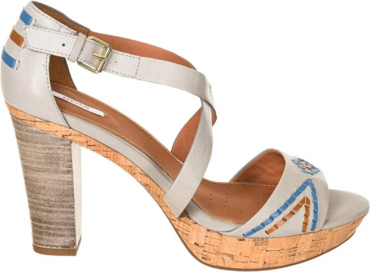 Geox High Heel Sandals , Grijs, Dames