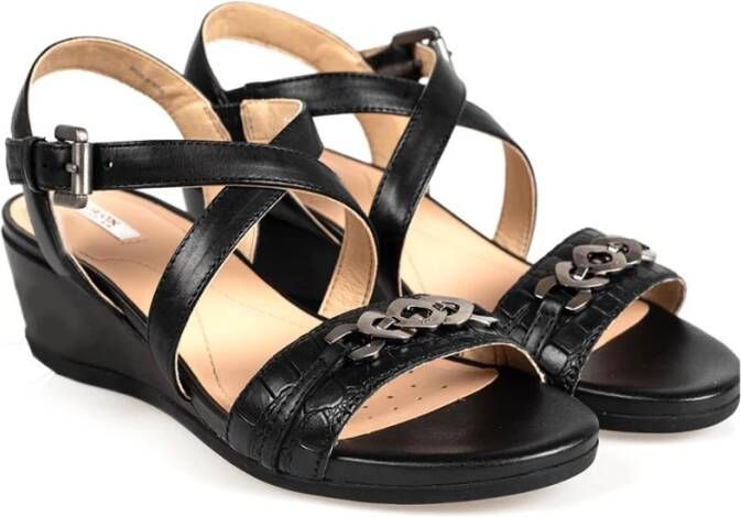 Geox Marykarmen sandalen a , Zwart, Dames