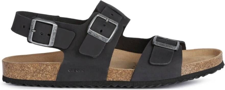 Geox U159Va00032 Sandals , Zwart, Heren
