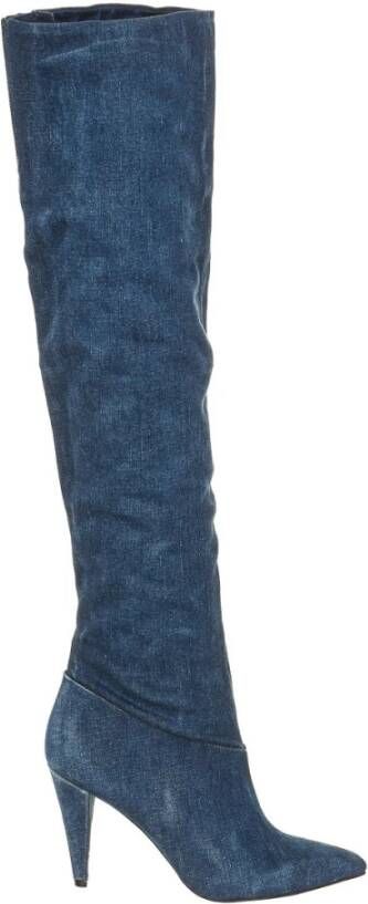 Guess Laarzen met hakken , Blauw, Dames