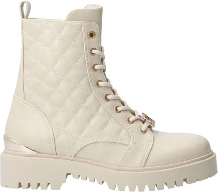 GUESS Omalae veterboots beige/off white