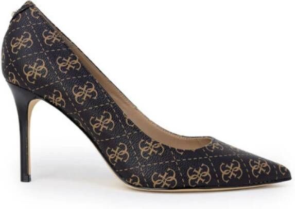 GUESS Dafne pumps met logo bruin