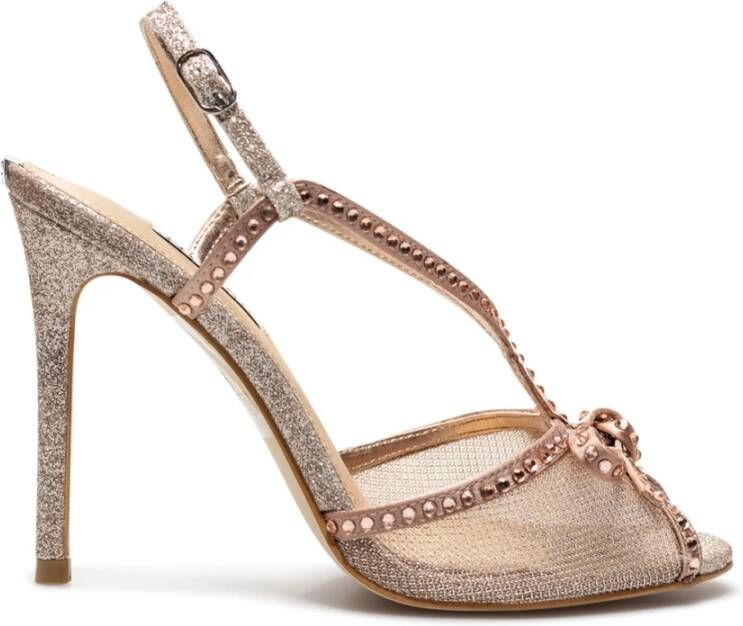 Guess Sandalen met hoge hakken , Beige, Dames