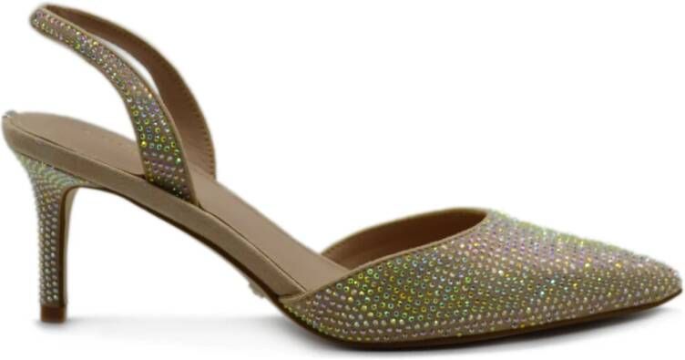 Guess Sandalen met hoge hakken , Beige, Dames