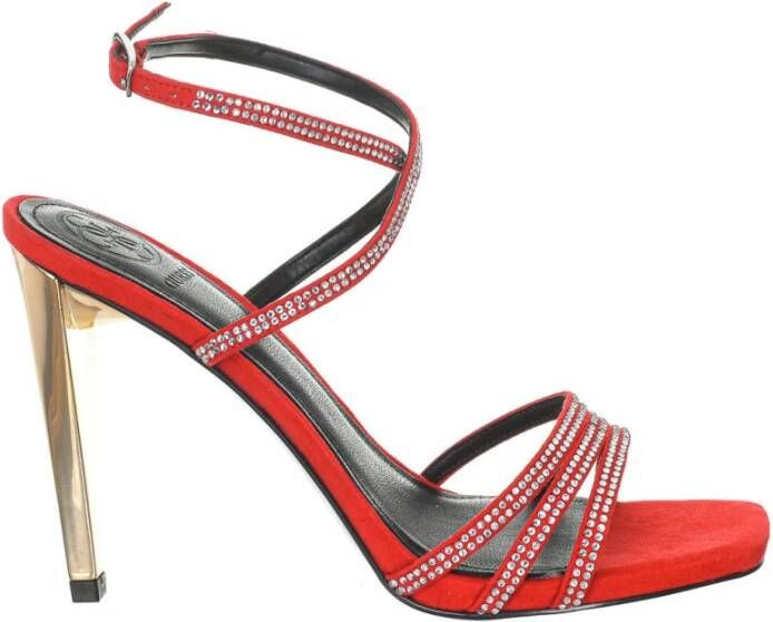 Guess Sandalen met hoge hakken , Rood, Dames