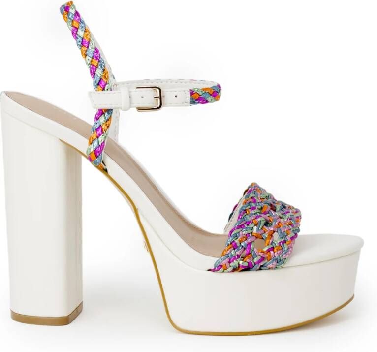 Guess Sandalen met hoge hakken , Wit, Dames