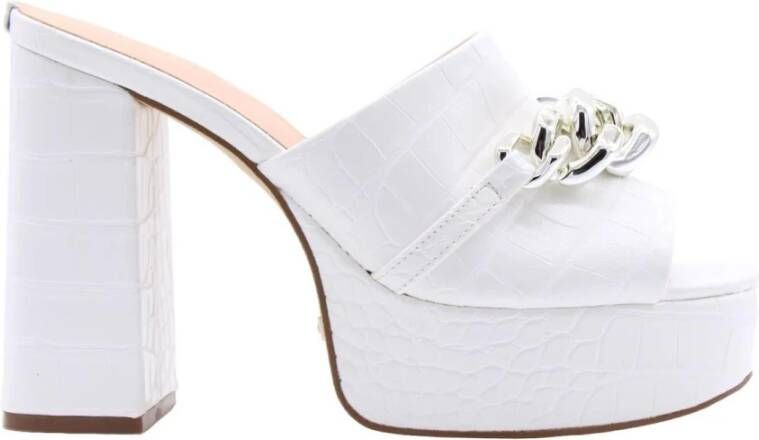 Guess Sandalen met hoge hakken , Wit, Dames