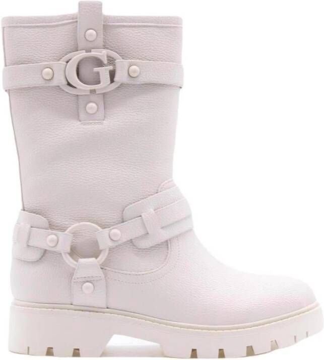 Guess Crop top à gros logo beachwear , Wit, Dames