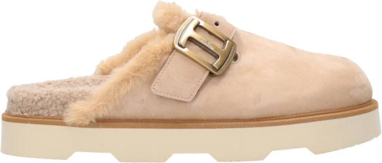 Hogan Slippers Beige Dames