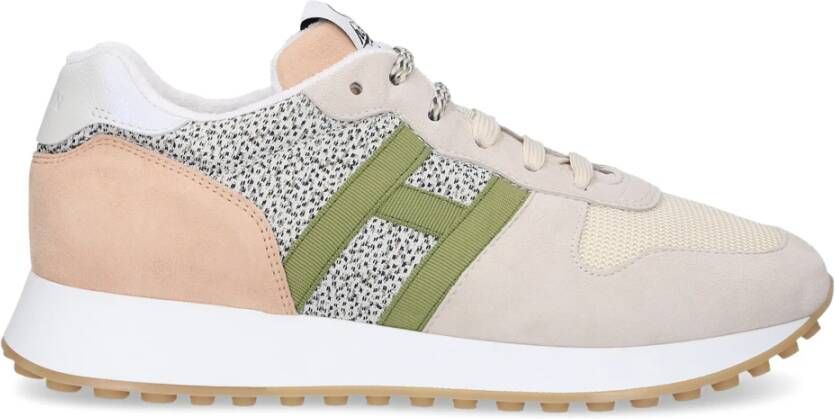 Hogan Lage sneakers H429 , Groen, Dames