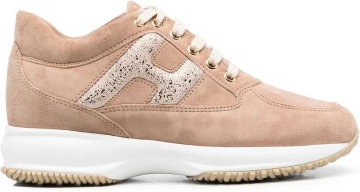 Overige schoenen Hogan Overige schoenen Hogan Interactive schoenen in  caramel en beige kleur Dames Schoenen Overige schoenen Hogan Overige  schoenen dance4life.com