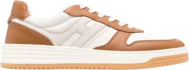 Hogan platte schoenen beige , Beige, Heren