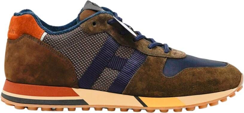 Hogan H383 sneakers , Bruin, Heren