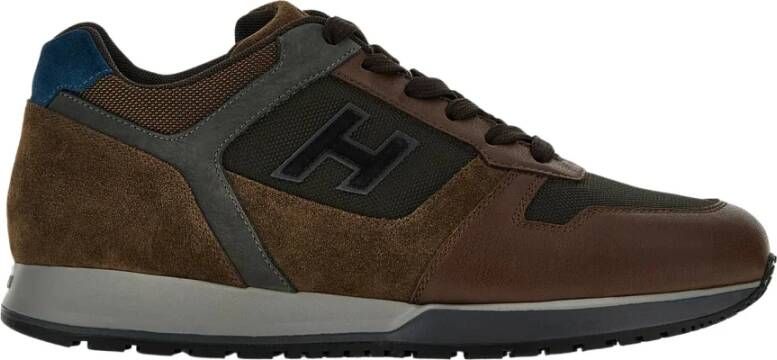 Hogan Sneakers H321 , Bruin, Heren