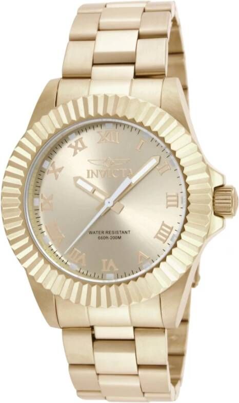 Invicta Watches Pro Diver 16739 quartz herenhorloge 44 mm , Geel, Heren