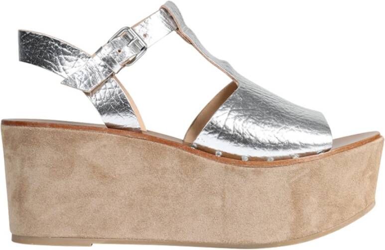 Janet & Janet Ze betaalden Akin sandalen , Grijs, Dames