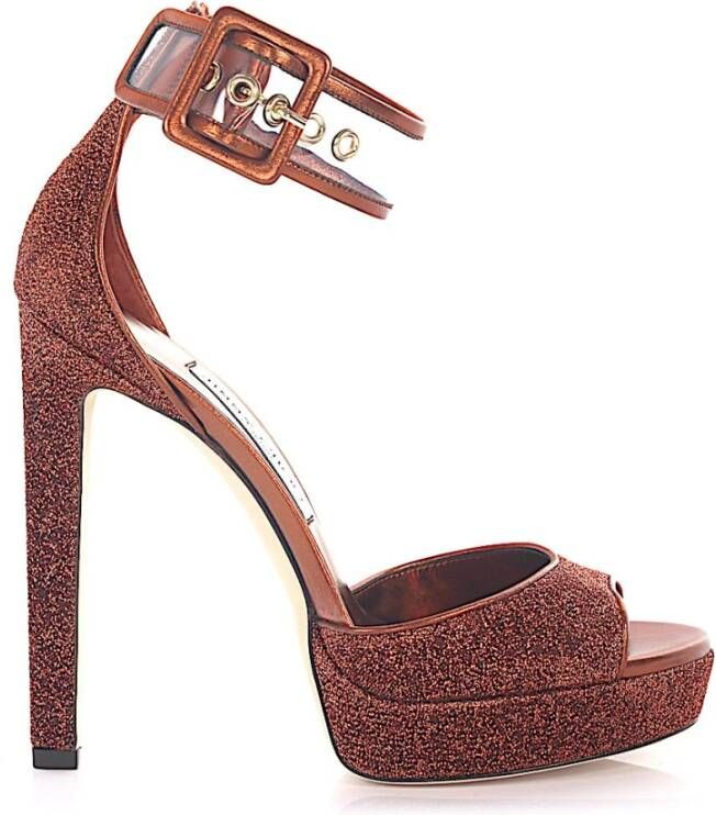 Jimmy Choo High Heel Sandals , Oranje, Dames