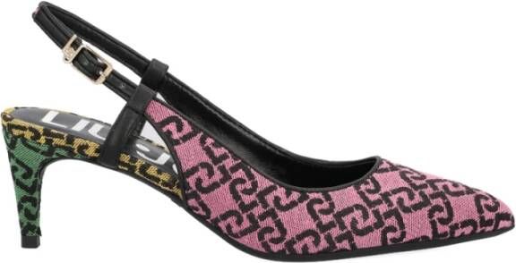 Liu Jo Slingback Court schoenen met logo , Roze, Dames