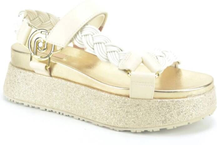 Liu Jo Flat Sandals , Beige, Dames