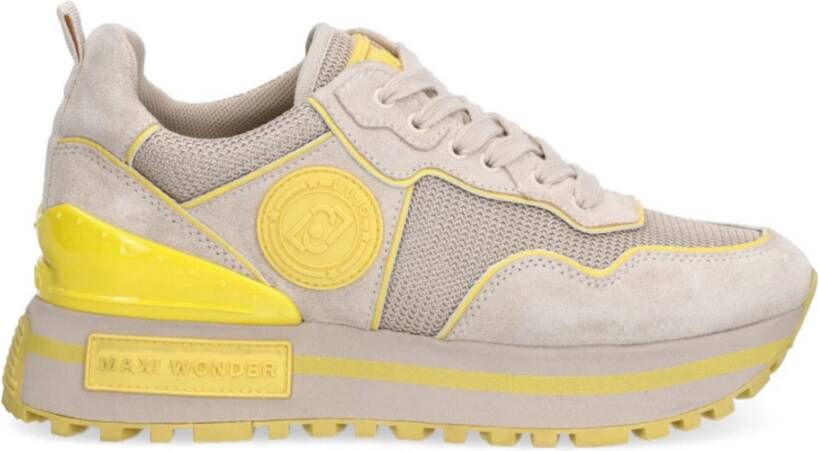 Liu Jo Beige Lage Sneakers Maxi Wonder 52