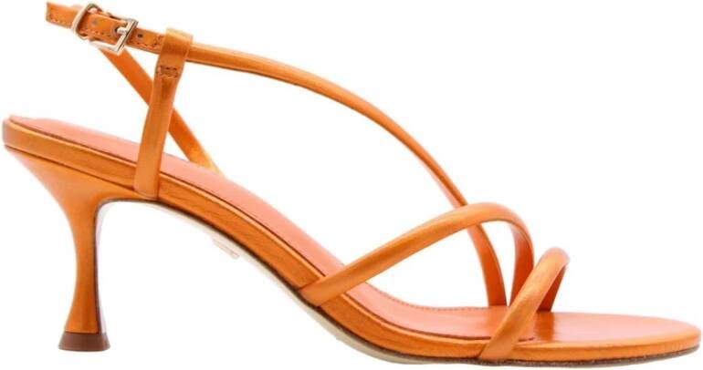 Lola Cruz High Heel Sandals , Oranje, Dames