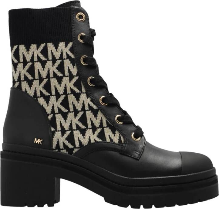 Michael Kors Brea hielde enkellaarzen , Zwart, Dames