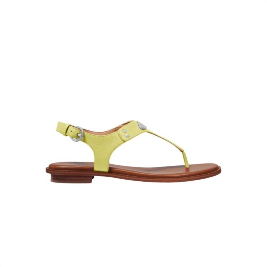 Michael Kors Plate Thong sandals , Geel, Dames