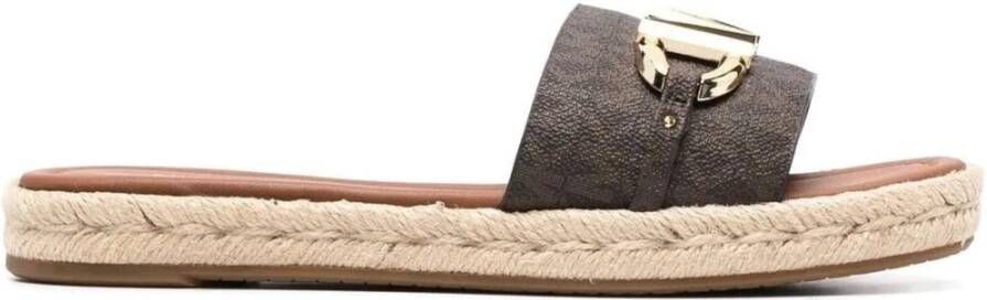 Michael Kors mk izzy slide , Bruin, Dames