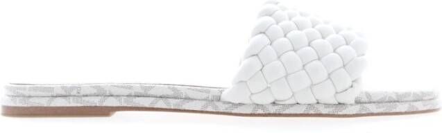 Michael Kors Amelia platte sandalen , Wit, Dames