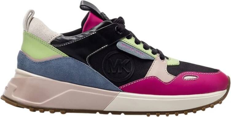 Michael Kors Colour Block Panelled Sneakers , Roze, Dames