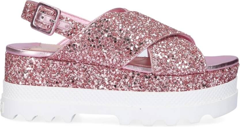 Miu The Plateauandal Glitter , Roze, Dames