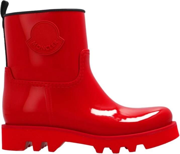 Moncler Ginette Rain Boots , Rood, Dames