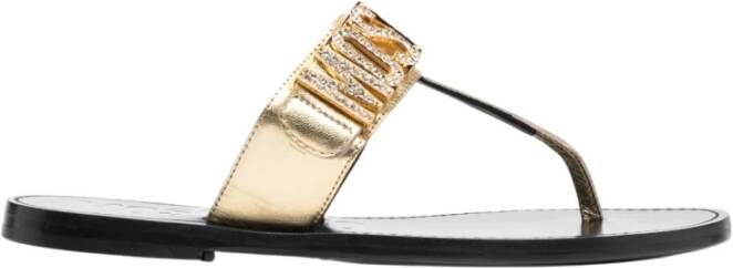 Moschino Slippers Geel Dames