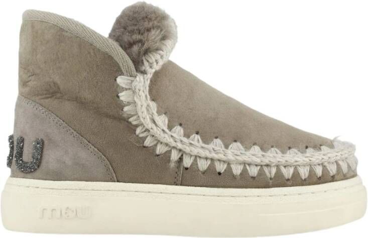 Mou Eskimo Sneaker Bold Glitter Logo boot , Grijs, Dames