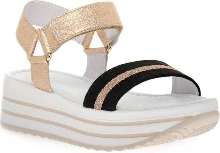 Nerogiardini Platte sandalen , Geel, Dames