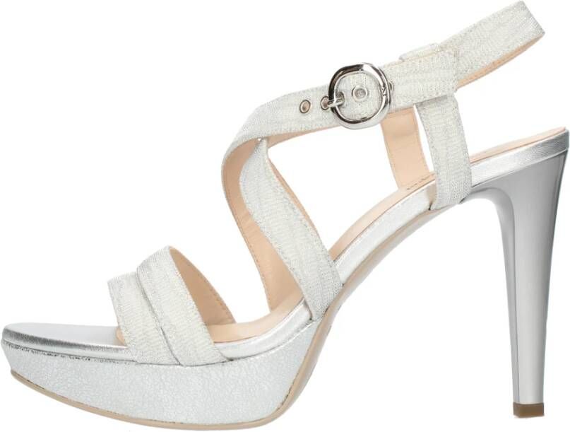 Nerogiardini Sandalen met hoge hakken , Grijs, Dames