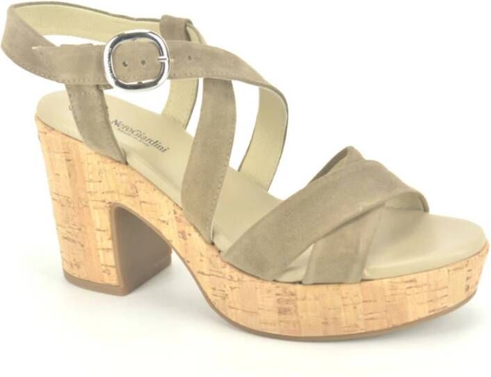 Nerogiardini Sandalen met hoge hakken , Grijs, Dames