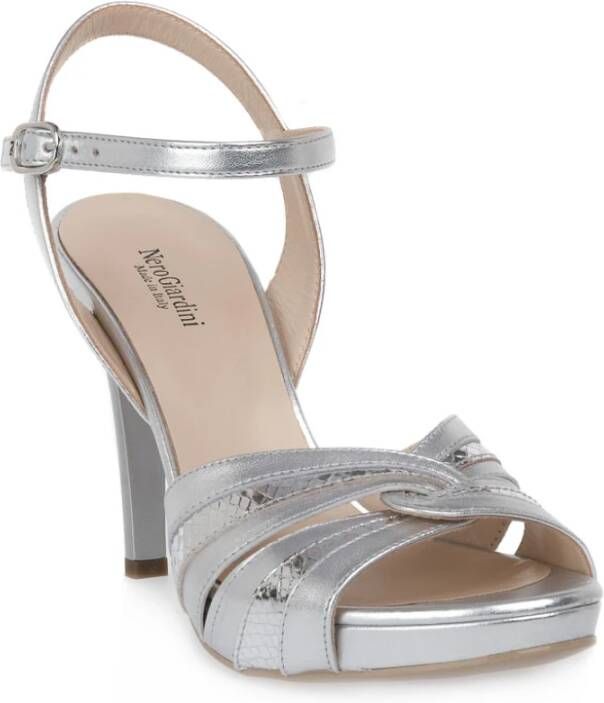 Nerogiardini Sandalen met hoge hakken , Grijs, Dames