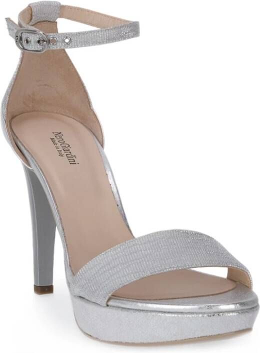Nerogiardini Sandalen met hoge hakken , Grijs, Dames