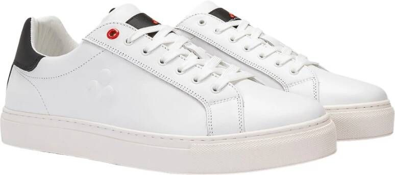 Peuterey Lederen tennis sneakers , Wit, Heren